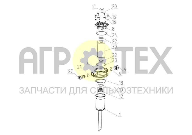 Чертеж Фильтр (101.09.80.130)